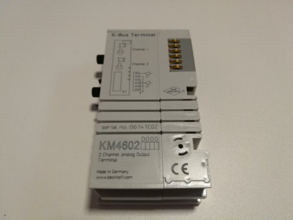 2-channel analog output terminal 0-10 V, manual/automatic operation