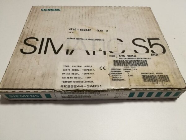 Siemens Simatic S5 6ES5244-3AB31 IP 244B Temperaturregelbaugruppe für S5-115U