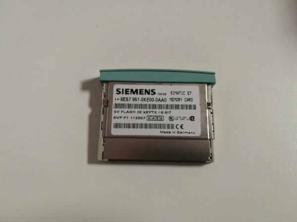 Siemens Simatic S7 Memory Card,6ES7 951-0KE00-0AA0, 32kB, 6ES7951-0KE00-0AA0