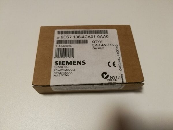 Siemens Simatic S7 Power Modul PM-E DC24V 6ES7138-4CA01-0AA0