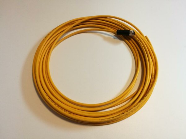 Pilz 630312 Kabel mit Stecker M12 5-polig 10m gelb PUR f. Sicherheitssensor PSEN