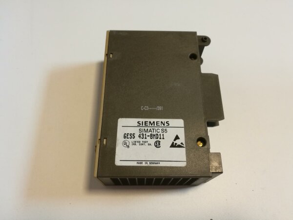 SIMATIC S5, Digital input 431 for S5-90U/-95U/-100U, ET 100U, ET 200U 8 inputs 230V UC