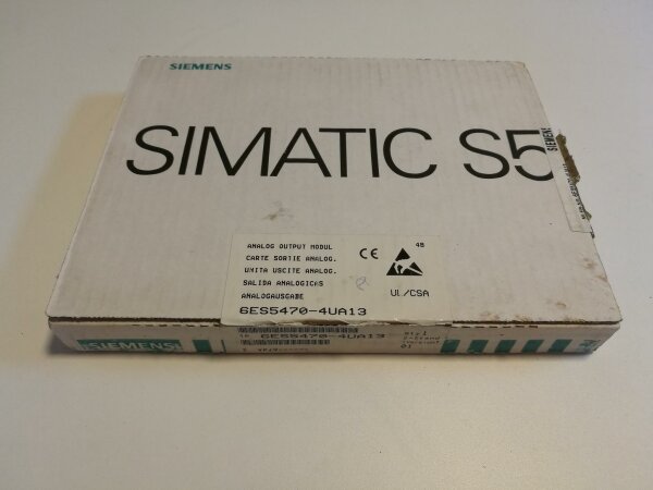 Siemens Simatic S5 6ES5470-4UA13 Analog Output Module 6ES5 470-4UA13 NEU