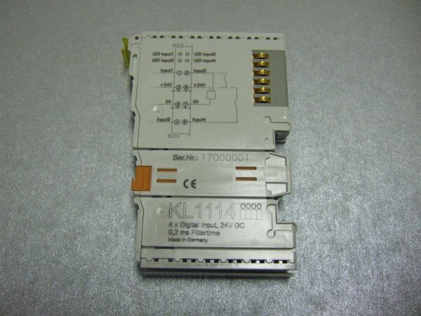 4-channel digital input terminals 24 V DC