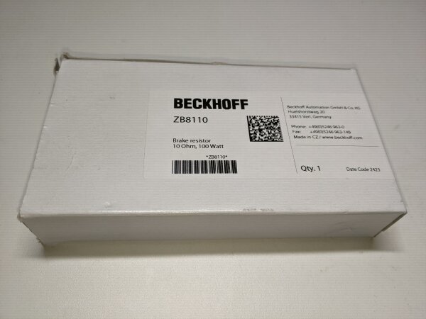 Beckhoff ZB8110 externer Bremswiderstand, 10 Ohm, 100 W