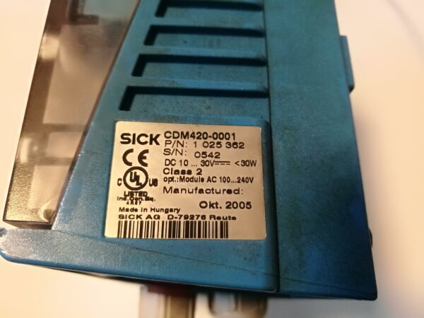SICK Scanner conncetion module  type CDM420-0001 1025362 + CMC400-101