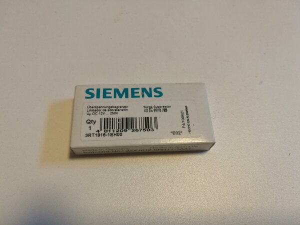 Siemens 3RT1916-1EH00 surge suppressor varistor