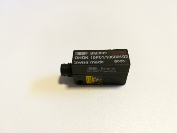 Baumer optical sensor OHDK 10P51/10600102 PNP 24VDC M8 4-pin