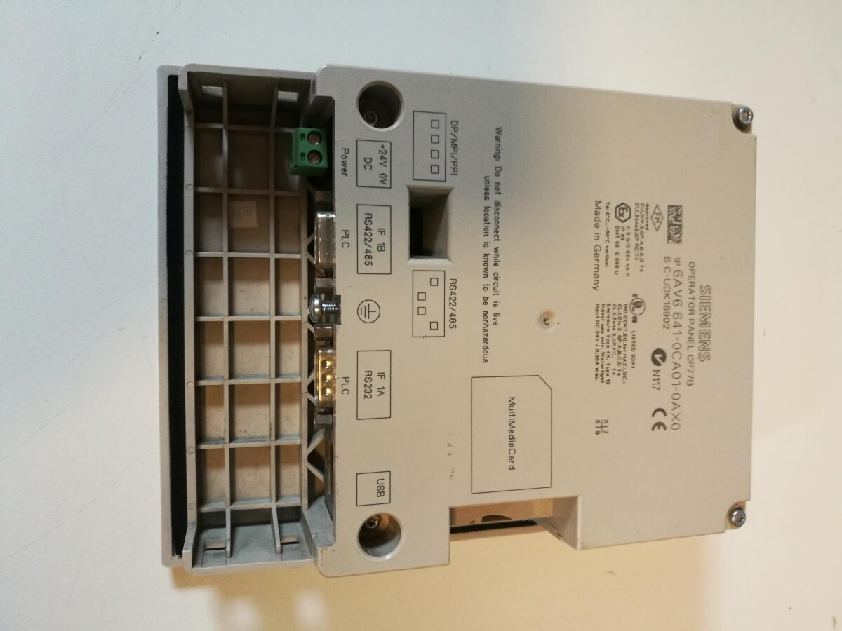 PLC Hardware - Siemens 6AV6641-0CA01-0AX0, Used in PLCH Packaging PLC Hardware - Siemens 6AV6641-0CA01-0AX0, Used in PLCH Packaging