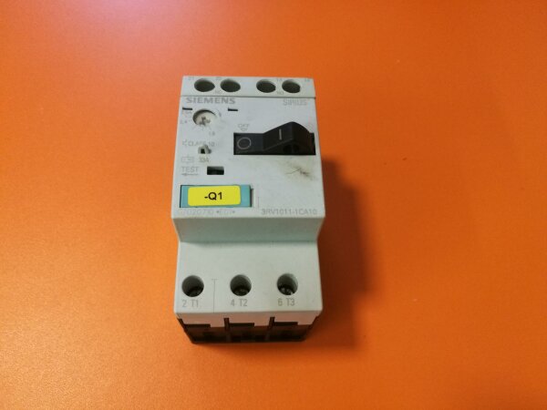 Siemens Leistungsschalter 3RV1011-1CA10 - 1,8 - 2,5A Motorschutz + 3RV1901-1E