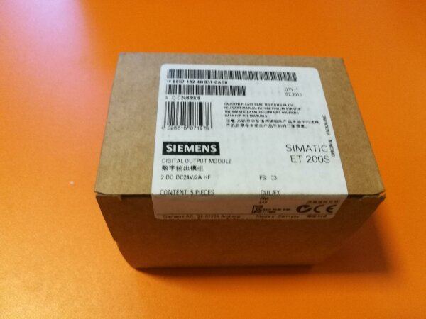 Siemens Simatic 6ES7132-4BB31-0AA0 output module 2DO 5 pcs 6ES7 132-4BB31-0AA0