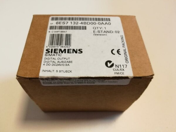 Siemens Simatic S7 ET200S 4DO Elektronikmodule 6ES7132-4BD00-0AA0 5STK