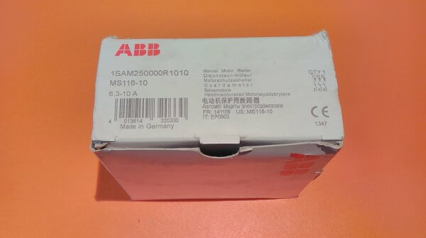 ABB - MS116-10 - Motor Protector/Circuit Breaker