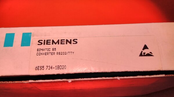 6ES5 734-1BD20 Siemens S5  Cable AG/TTY PC/RS232 6ES5734-1BD20