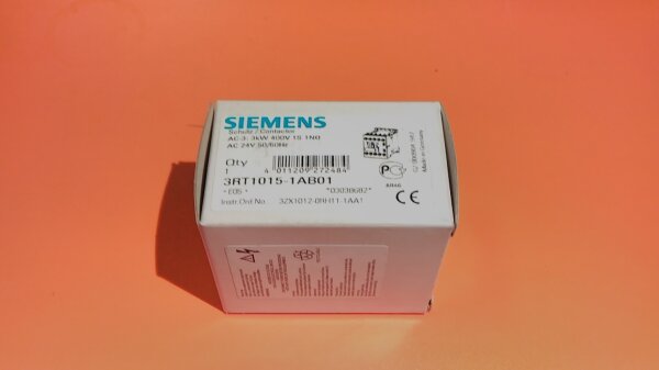 Siemens 3RT1015-1AB01 Leistungsschütz AC-3 3 KW 400 V, 24VAC Spulenspannung