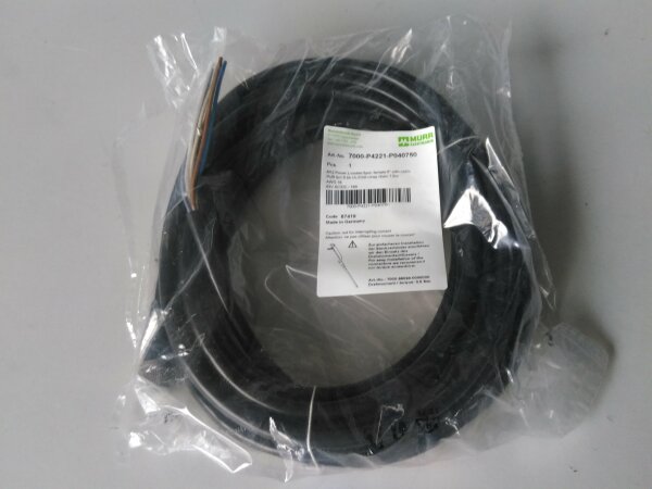 Murrelektronik Power cable M12 female 5-pin to open end 7.5m 7000-P4221-P040750