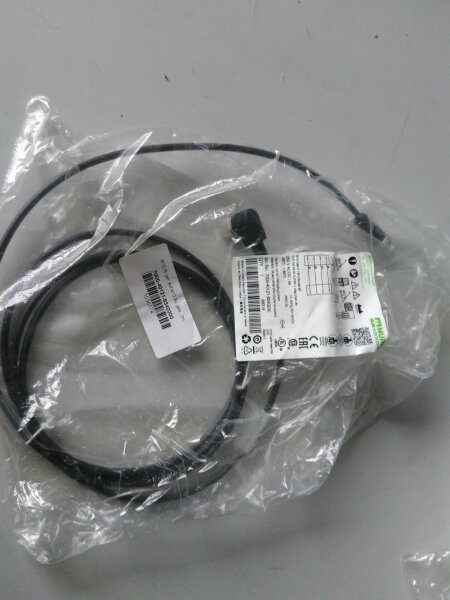 MURR 7000-40121-6340200 Connection cable M12 male straight/ M12 female 90° LED 2m