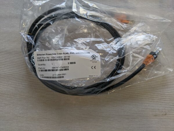 B&R Ethernet Verbindungskabel X20CA0E61.00150 connection cable RJ45 POWERLINK