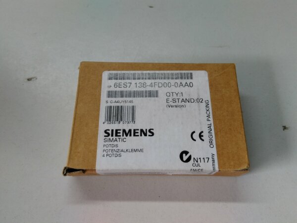 SIEMENS Simatic S7 ET200S 6ES7138-4FD00-0AA0 Potential distributor module