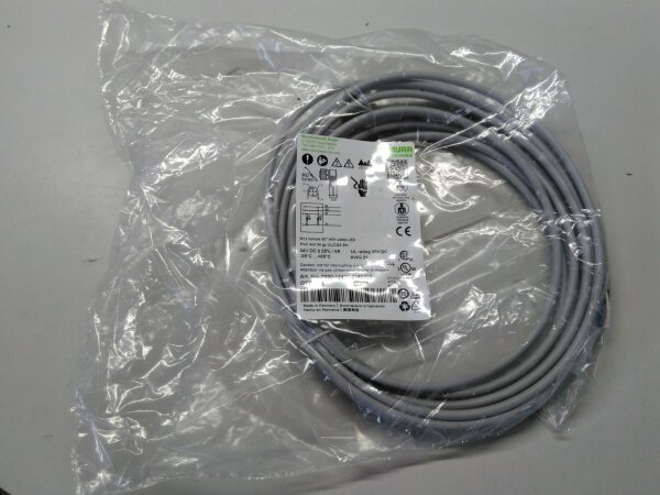 7000-12411-2140500 MURRELEKTRONIK M12 female 90° with cable LED PVC 4X0.34 yellow UL/CSA 5m