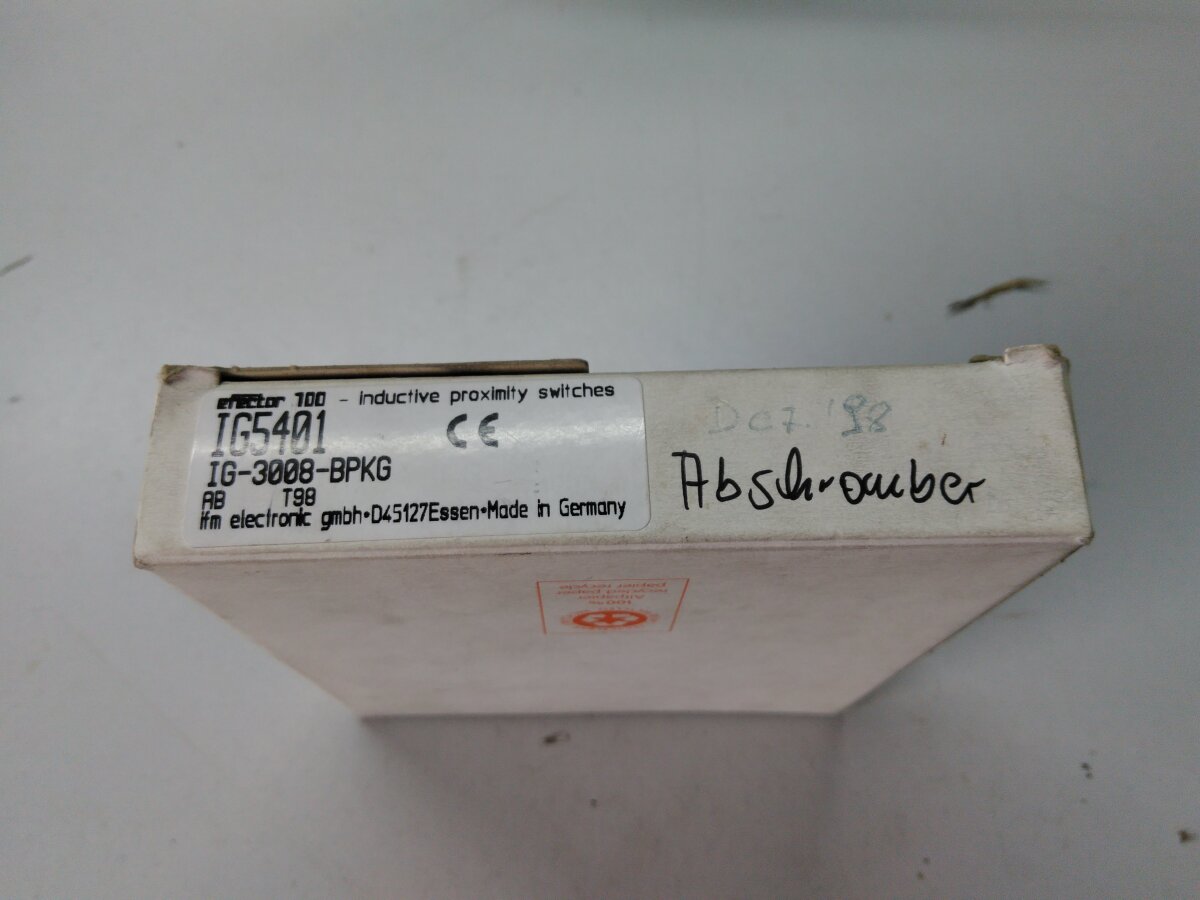 Capteur Inductif IFM IG5919 M18x1 DC Scellé - Neuf Dans Emballage D'origine