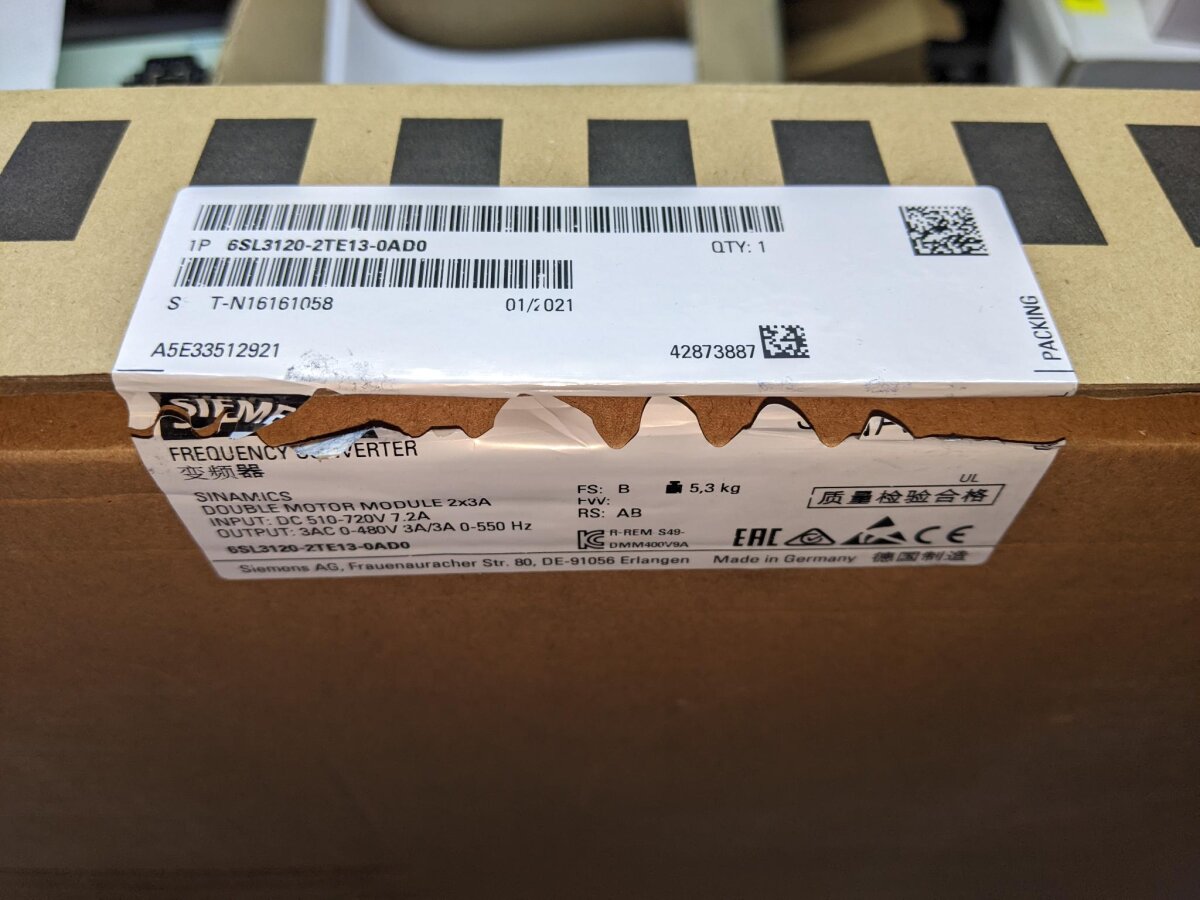 6SL3120-2TE13-0AD0 Siemens, Accessori generali