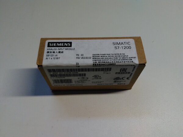 Siemens 6es7231-4ha30-0xB0 S7-1200 NEW OVP analog input module