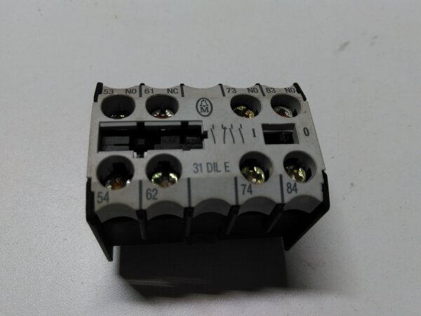 Moeller 31dile auxiliary switch block - used