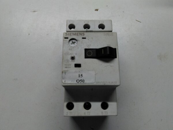 Siemens 3RV1011-1JA10 Motor protection switch used top condition
