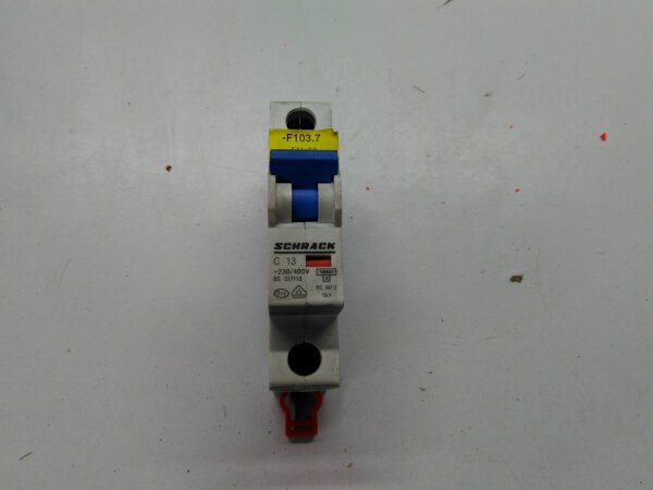 Circuit breaker (LS automatic), Schrack, C13, 1-pole, 13A, BS017113