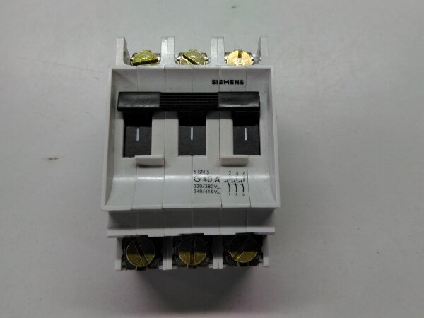 Circuit breaker (LS automatic), Siemens, G40, 3-pole 40A 5SN3G40A 5SN3 G40A
