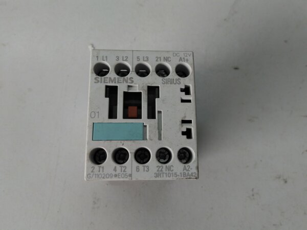 Siemens 3RT1015-1BA42 contactor used top condition - fast shipping