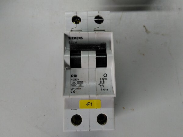 Leitungsschutzschalter (LS-Automat), Siemens, C10, 1+Npolig 10A 5SX2510-7
