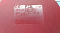 PCE PC Electric 225-6tt CEE Kupplung 32A 5polig 400 V