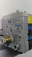 Festo valve island CPV10-VI with CPV10-GE-FB-8 and 7x solenoid valve 5/2-way 161415