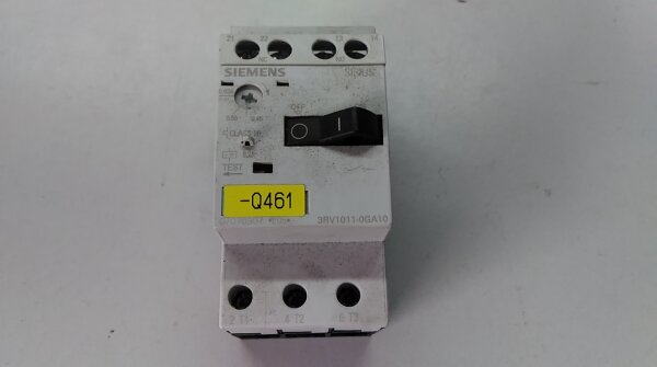 Siemens motor protection switch circuit breaker / 0.45A-1.0A / 3RV1011-0GA10