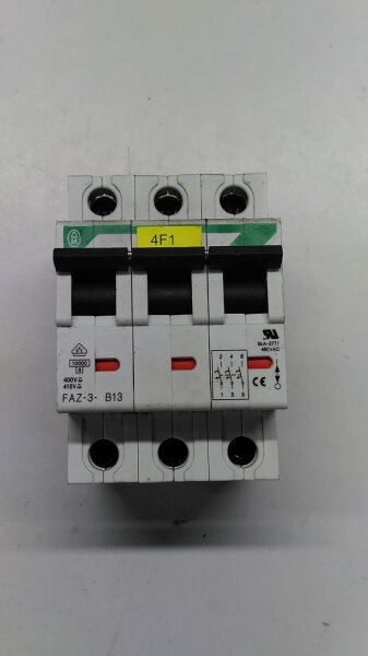 Moeller EATON B13A FAZ-3-B13 Sicherungsautomat Leitungsschutzschalter B13 3-pol