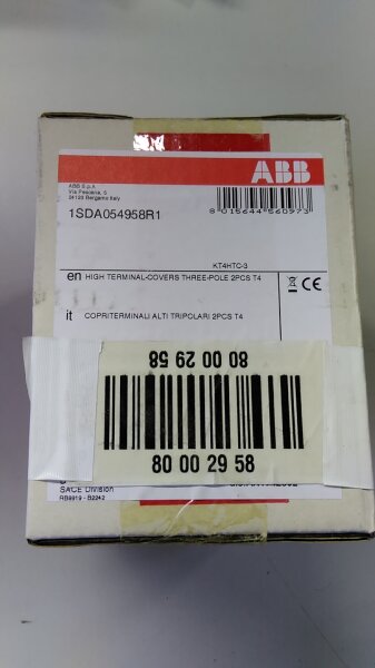 ABB High connection cover 1SDA054958R1 - 3-pole, for busbar connection rail
