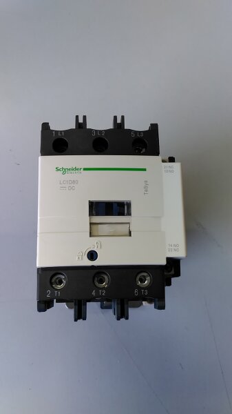 Power contactor Telemecanique LC1D80BD contactor contactor 37kW 80A 24V DC 3p 1S+1Ö