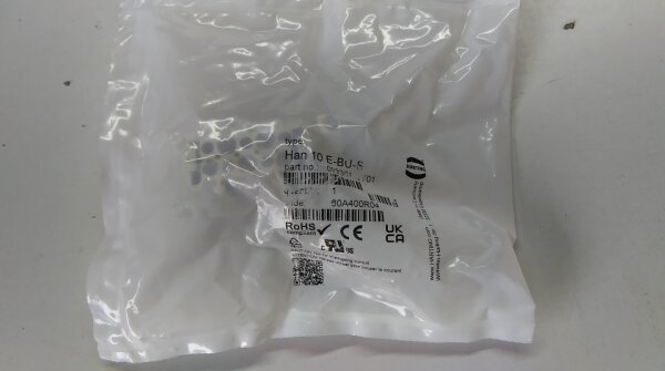 HARTING HAN 10 E-BU-S / Steckereinsatz 10-polig /16 A/500 V 09330102701 Neu OVP