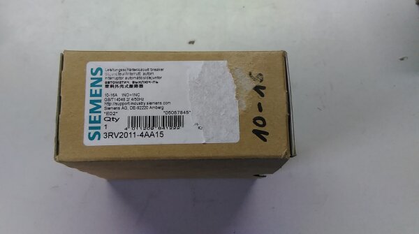 Siemens 3RV2011-4AA15 circuit breaker S00 11-16A