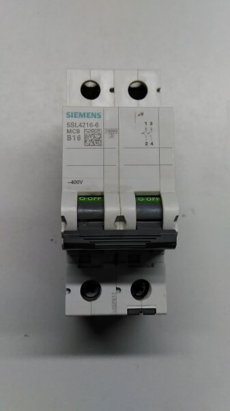 SIEMENS 5SL4216-6 5SL4 216-6 circuit breaker B16