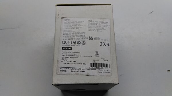 Siemens 3LD3354-0TK53 main switch 3LD3 354-0TK53 load disconnector