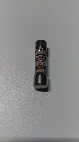 Bussmann by Eaton KTK 2A micro fuse (Ø x L) 10.3 mm x 38 mm 2 A 600V