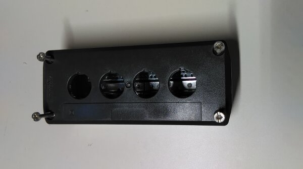 Schneider Electric XALD04 Leergehäuse 4 Einbaustellen unbeschriftet Dunkelgrau