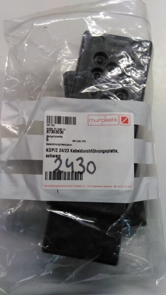 87303030 - Murrplastik KDP/Z 24/23, schwarz, VPE = 5St Kabeldurchführung
