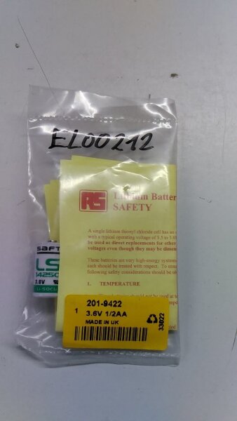 Saft special battery CR1/2 AA 3.6 V 1200mAh bulk LS14250