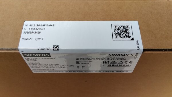 Siemens Sinamics 6SL3130-6AE15-0AB1 Smart Line Module