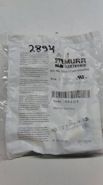 Murrelektronik M12 connector straight 7000-17341-0000000