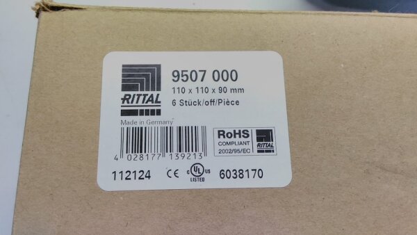 Rittal PK 9507.000 Installation enclosure 110 x 110 x 90 Polycarbonate Light grey